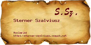Sterner Szalviusz névjegykártya